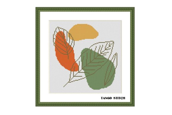 Abstract Leaves Cross Stitch Pattern: A Designer's Review