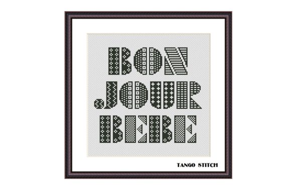 Bonjour Bebe Lettering Cross Stitch Review for Sellers