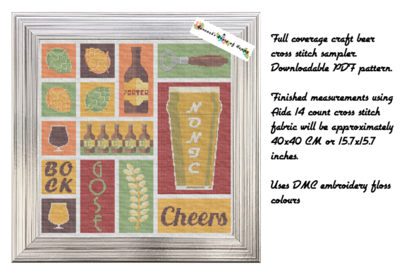 Craft Beer Cross Stitch Sampler: A Holiday Review