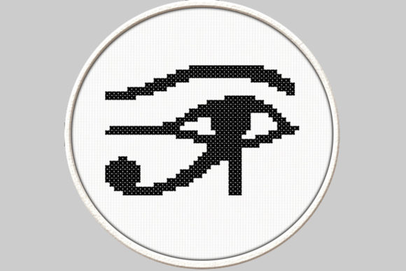 Horus Eye PDF Cross Stitch Pattern Review for Gifts