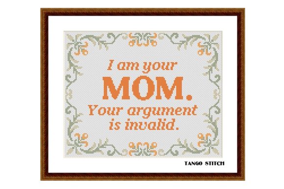 I Am Your Mom Cross Stitch: A Designer's Review