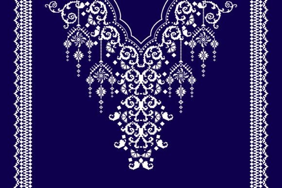 Review: Beautiful Neckline Embroidery Pattern for Pros