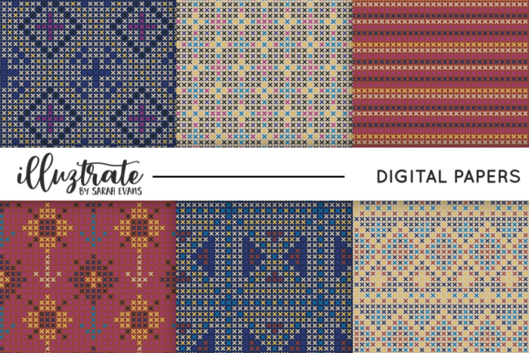 Review: Dark Cross Stitch Seamless Patterns for Business