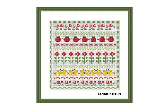 Review: Floral Ornament Cross Stitch Pattern for Makers