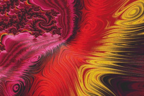 Review: Fractal Cross Stitch Pattern - Red for Holidays