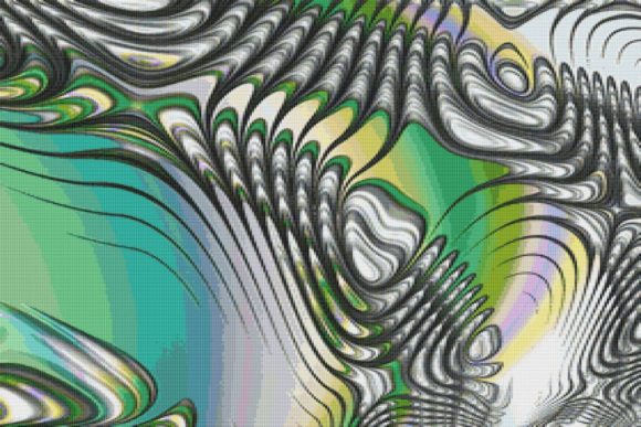 Review: Fractal Cross Stitch Pattern - Striped for Apparel
