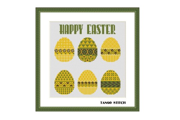Review: Happy Easter Ornament Eggs Cross Stitch