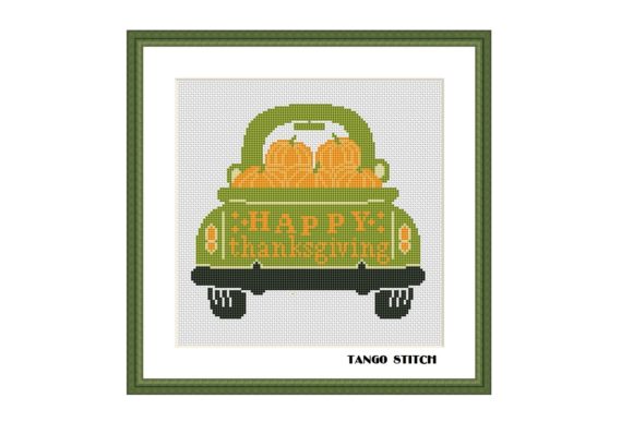 Review: Happy Thanksgiving Pumpkins Cross Stitch Design