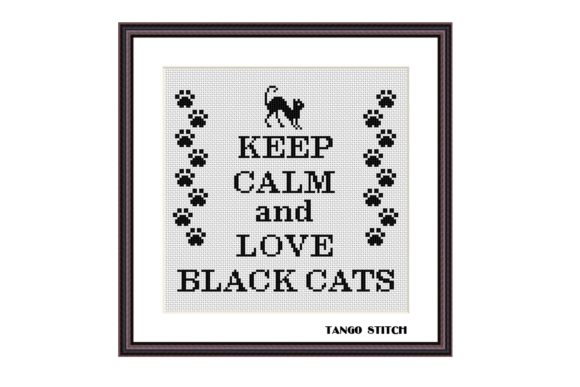 Review: Keep Calm Love Black Cats Cross Stitch