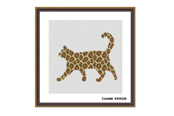 Review: Leopard Print Cat Ornament Cross Stitch for Gifts