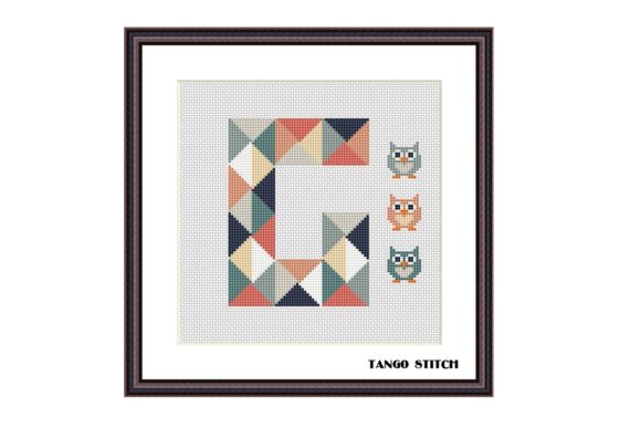 Review: Letter G and Cute Owls Cross Stitch for Business