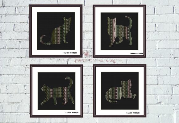 Review: Ornament Cats Cross Stitch Set of 4 Pcs